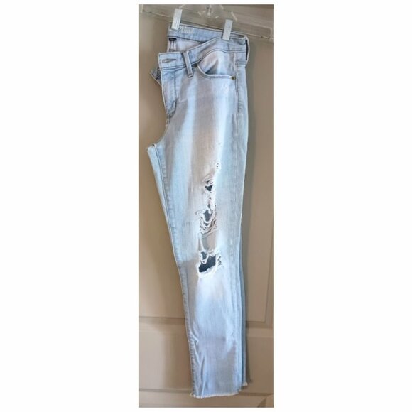 Light Wash Distressed Jeans - Picture 2 of 5